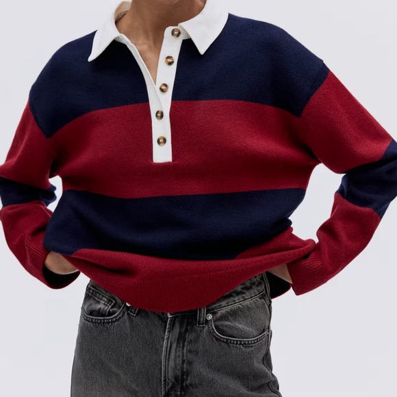 Oversized Rugby Sweater - Picture 1 of 3